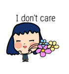 Roundcheeks Girl Eng Version（個別スタンプ：5）