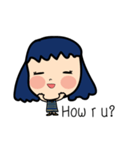 Roundcheeks Girl Eng Version（個別スタンプ：6）