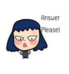 Roundcheeks Girl Eng Version（個別スタンプ：9）