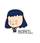 Roundcheeks Girl Eng Version（個別スタンプ：12）
