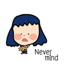 Roundcheeks Girl Eng Version（個別スタンプ：13）