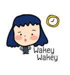 Roundcheeks Girl Eng Version（個別スタンプ：16）