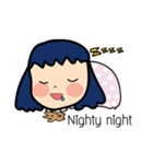 Roundcheeks Girl Eng Version（個別スタンプ：17）