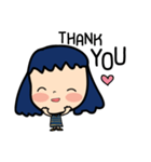 Roundcheeks Girl Eng Version（個別スタンプ：24）