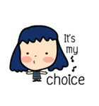 Roundcheeks Girl Eng Version（個別スタンプ：25）