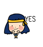 Roundcheeks Girl Eng Version（個別スタンプ：26）
