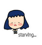 Roundcheeks Girl Eng Version（個別スタンプ：27）
