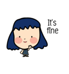 Roundcheeks Girl Eng Version（個別スタンプ：34）