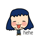 Roundcheeks Girl Eng Version（個別スタンプ：35）