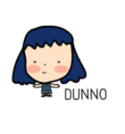 Roundcheeks Girl Eng Version（個別スタンプ：37）