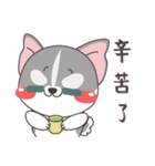 Sihba Inu and chicken（個別スタンプ：39）