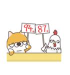 Sihba Inu and chicken（個別スタンプ：40）