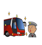 バス乗務員ミスターじぃじくんスタンプ（個別スタンプ：24）