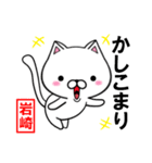 超★岩崎(いわさき・いわざき)なネコ（個別スタンプ：5）