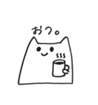 はんぺんみたいなねこさん（個別スタンプ：1）