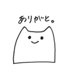 はんぺんみたいなねこさん（個別スタンプ：3）