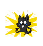 (Animated) Black Dog Dog（個別スタンプ：19）