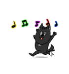 (Animated) Black Dog Dog（個別スタンプ：23）