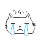 にゃんこの手描きスタンプ（個別スタンプ：6）