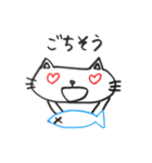 にゃんこの手描きスタンプ（個別スタンプ：16）