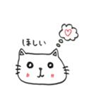 にゃんこの手描きスタンプ（個別スタンプ：21）