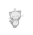 しろいにゃんとぐれいにゃん Vol.2（個別スタンプ：34）