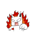 angrily cat（個別スタンプ：4）