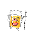 関西！豚ビール（個別スタンプ：22）