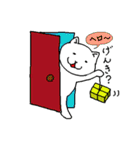 しろさんはシュールなネコ（個別スタンプ：17）