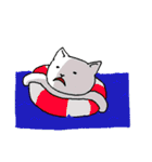 しろさんはシュールなネコ（個別スタンプ：28）