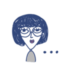 GirlS with glasses（個別スタンプ：32）