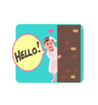 Jasmine＆J-Da Cutie little girls (Eng)（個別スタンプ：1）