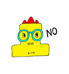 Dino yellow（個別スタンプ：30）