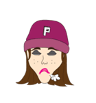 Local Teenager (Girl)（個別スタンプ：4）