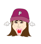 Local Teenager (Girl)（個別スタンプ：9）