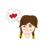 Local Teenager (Girl)（個別スタンプ：14）