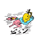片腕ムッキンうさ子（個別スタンプ：3）