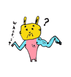 片腕ムッキンうさ子（個別スタンプ：4）