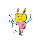 片腕ムッキンうさ子（個別スタンプ：10）
