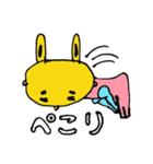 片腕ムッキンうさ子（個別スタンプ：24）