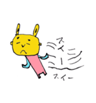 片腕ムッキンうさ子（個別スタンプ：34）