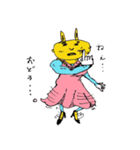 片腕ムッキンうさ子（個別スタンプ：35）