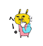 片腕ムッキンうさ子（個別スタンプ：37）