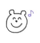 手描きくまさん（個別スタンプ：1）