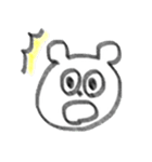 手描きくまさん（個別スタンプ：3）