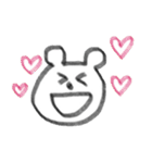 手描きくまさん（個別スタンプ：4）