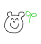 手描きくまさん（個別スタンプ：24）