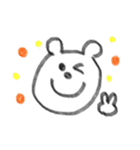 手描きくまさん（個別スタンプ：34）