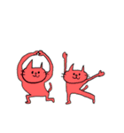 子守り白ねこと赤ちゃんとひよこ（個別スタンプ：4）