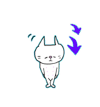 子守り白ねこと赤ちゃんとひよこ（個別スタンプ：23）